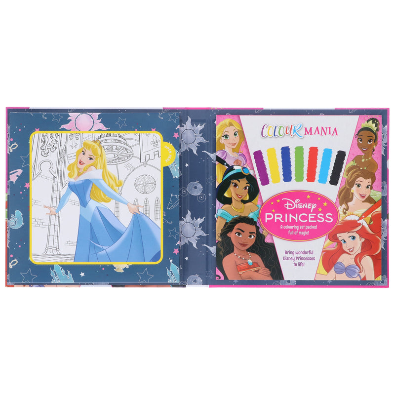 Disney Princess: Colourmania: A Colouring Set Packed full of magic with 7 felt-tip pens and over 30 images! - Ages 7-11 - Paperback 7-9 Autumn Publishing