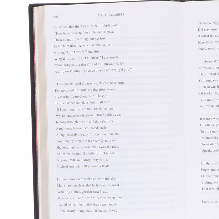 The Divine Comedy - Inferno, Purgatorio, Paradiso by Dante Alighieri - Fiction - Hardcover (Leather-Bound) Fiction Wilco Books