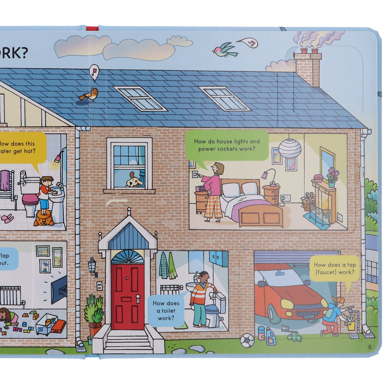 Usborne Lift-The-Flap Look Inside How Things Work by Rob Lloyd Jones - Ages 5+ - Board Book 5-7 Usborne Publishing Ltd