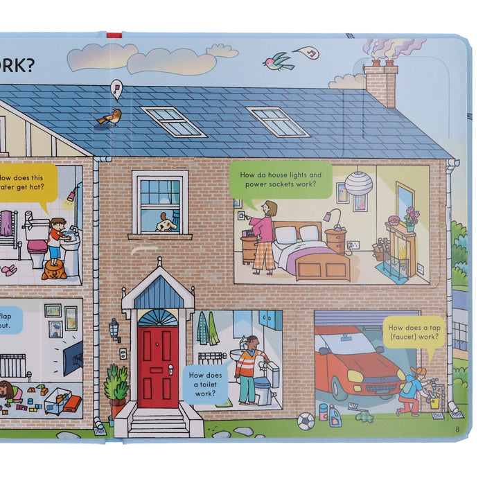 Usborne Lift-The-Flap Look Inside How Things Work by Rob Lloyd Jones - Ages 5+ - Board Book 5-7 Usborne Publishing Ltd