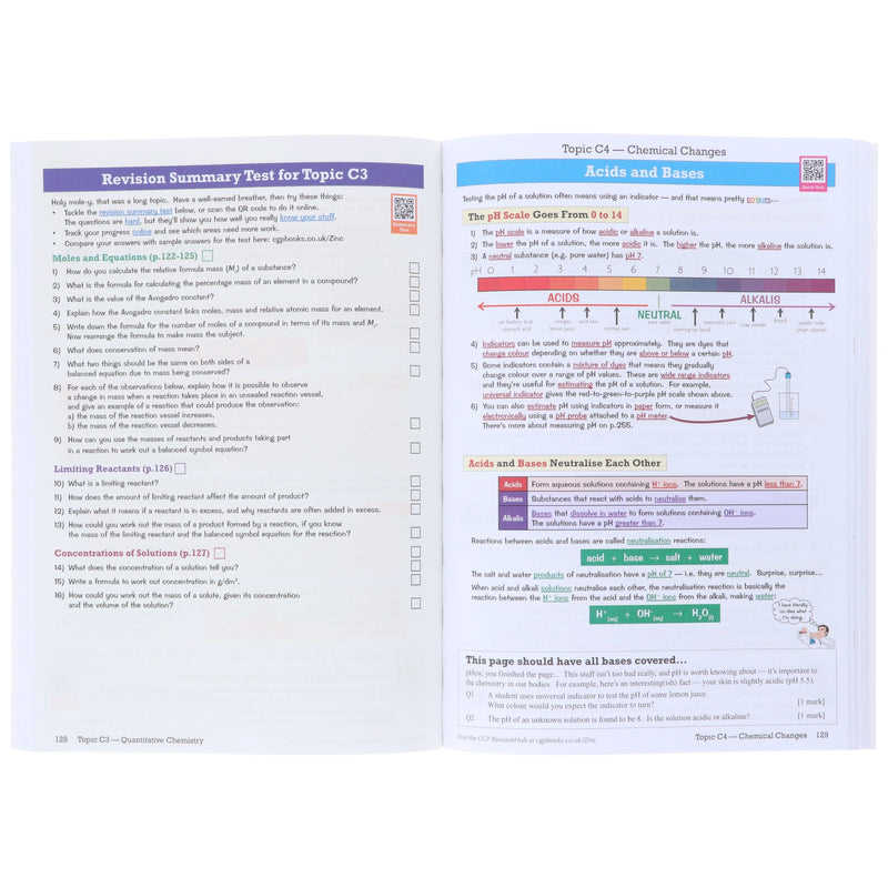 CGP GCSE AQA Combined Science Higher Level Revision Guide & Exam Practice Workbook 2 Books Set - Paperback Young Adult Coordination Group Publications Ltd (CGP)