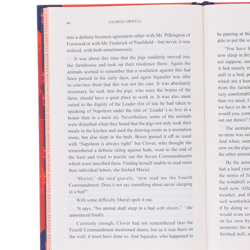 Animal Farm by George Orwell (Deluxe Edition) Sprayed Edge Hardback Fiction Wilco Books