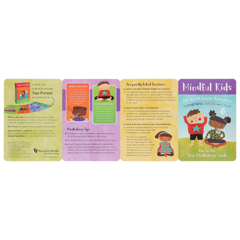 Mindful Kids: 50 Mindfulness Activities for Kindness, Focus and Calm by Whitney Stewart - Ages 4+ - Activity Card 3-5 Barefoot Books Ltd