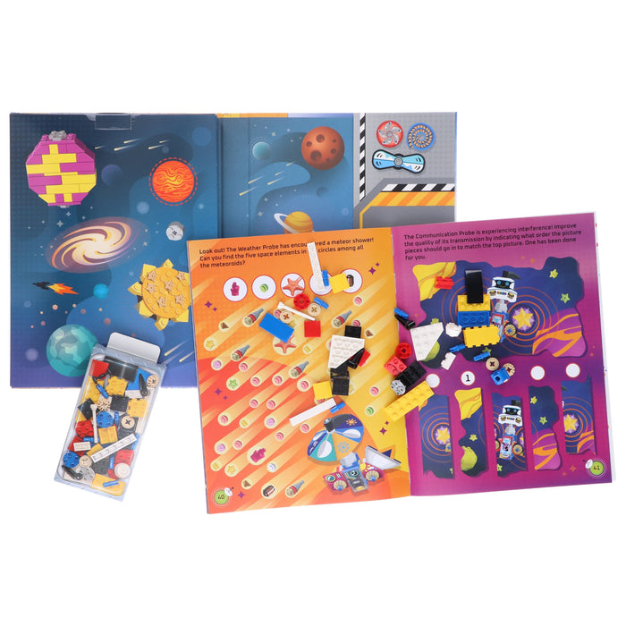 LEGO Books: Build and Stick: Space Activity Box (includes LEGO bricks, book and over 250 stickers) - Ages 7-9 – Hardback 7-9 Buster Books