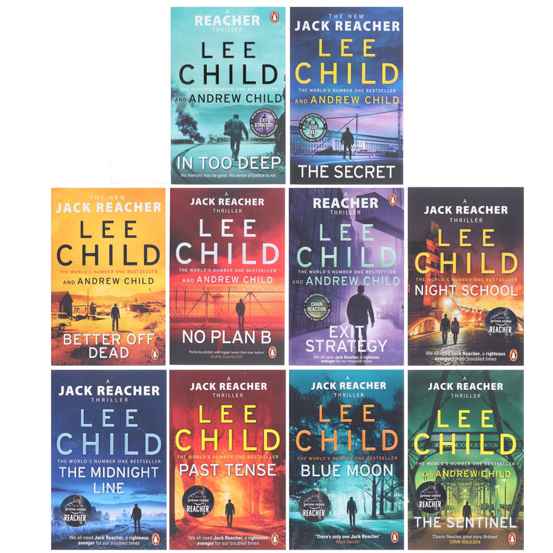 Jack Reacher Thrillers (Book 21-30) by Lee Child 10 Books Collection Set - Fiction - Paperback