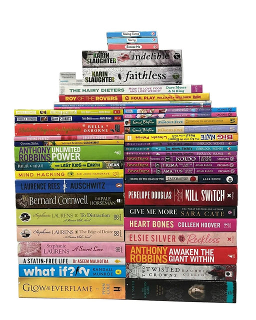 JOBLOT NUMBER 12: 40 Fiction/Children's Mix Books Collection - Paperback - T 22 Books2Door