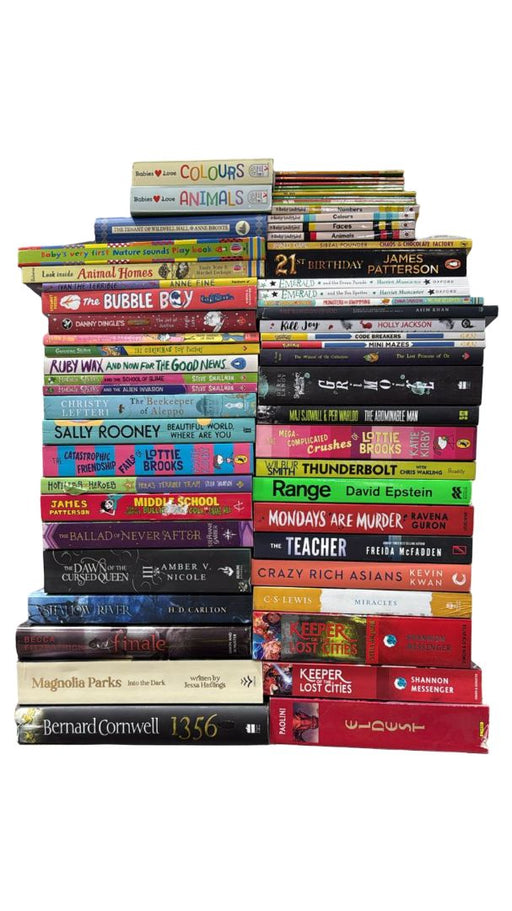 JOBLOT NUMBER 98: 40 Fiction/Children's Mix Books Collection - Paperback - I 22 Books2Door