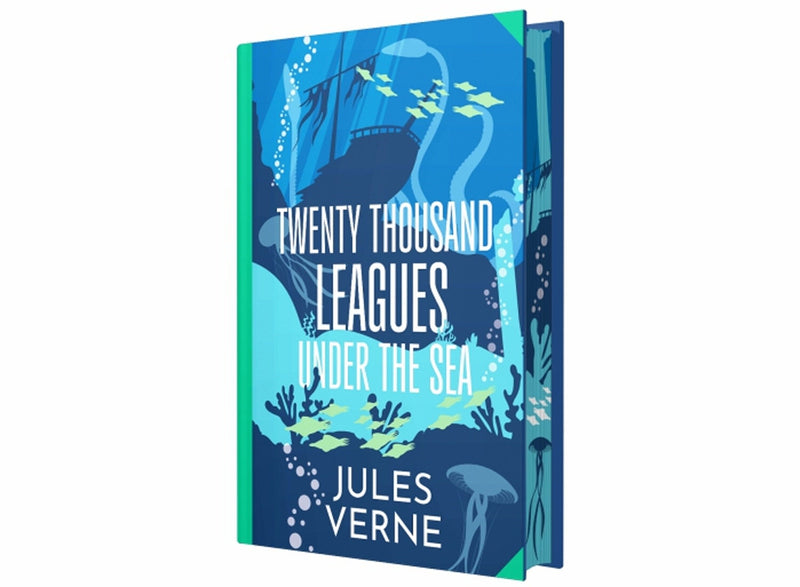 Twenty Thousand Leagues Under the Sea by Jules Verne - Fiction - Sprayed Edges Hardback Fiction Wilco Books
