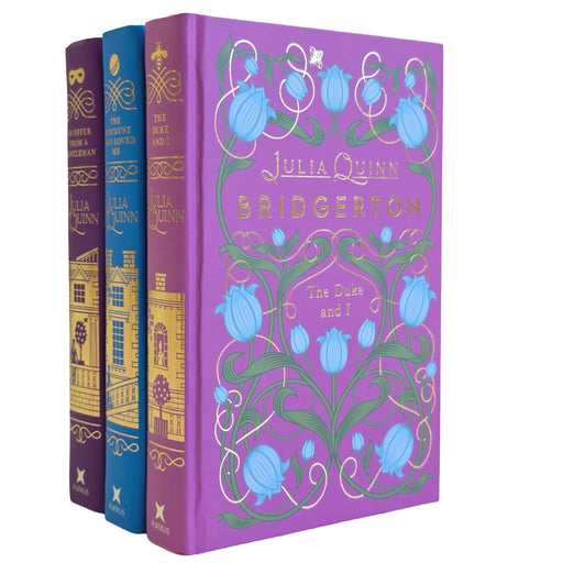 Bridgertons Series by Julia Quinn 3 Books Collector's Edition Set - Fiction - Sprayed Edges Hardback Fiction Hachette