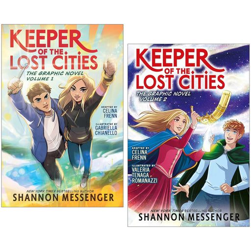 Keeper of the Lost Cities Series by Shannon Messenger 2 Books Graphic Novels Set - Ages 9+ - Paperback Graphic Novels Simon & Schuster