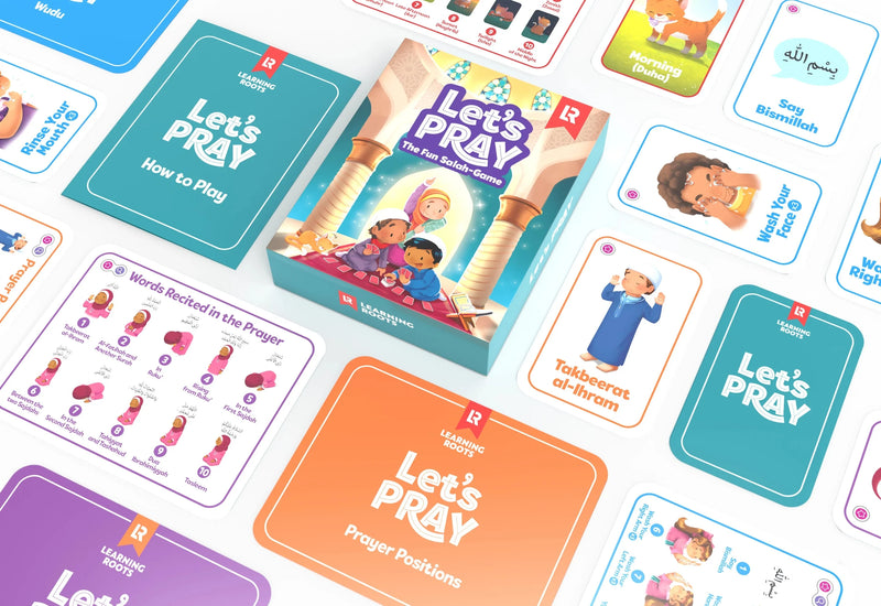 Let's Pray: The Fun Salah-Game by Learning Roots Publishing - Ages 6+ - Board Book 5-7 Learning Roots