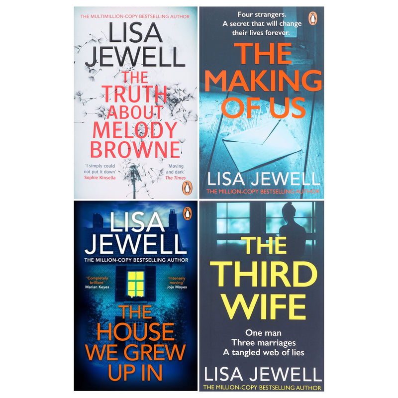 Lisa Jewell's The House We Grew Up In, The Truth About Melody Browne, The Third Wife & The Making of Us: 4 Books Set - Fiction - Paperback
