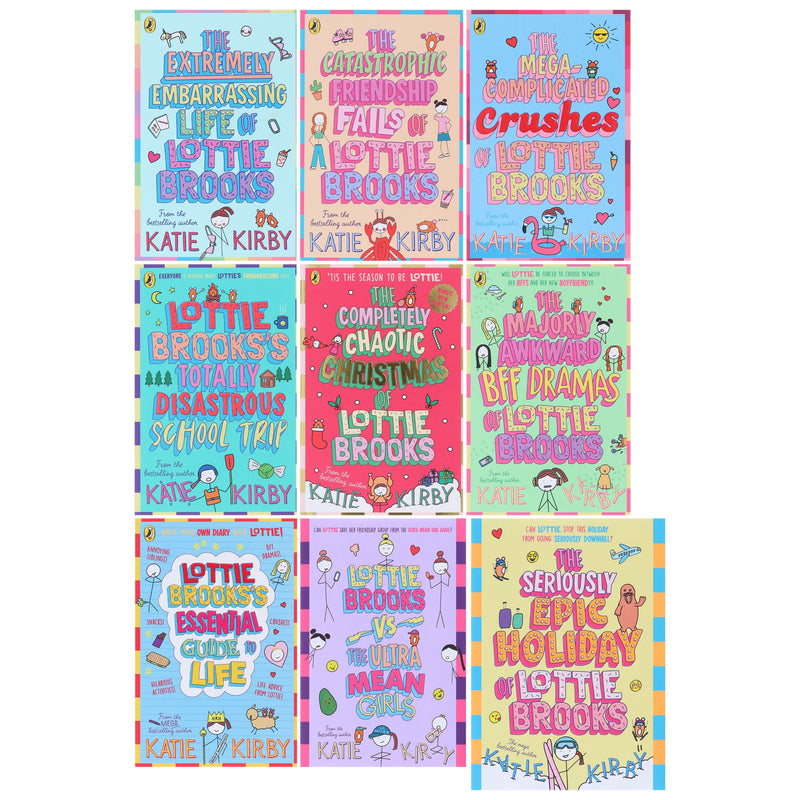 Lottie Brooks Series By Katie Kirby 9 Books Collection Set - Ages 9-12 - Paperback/Hardback 9-14 Penguin Random House