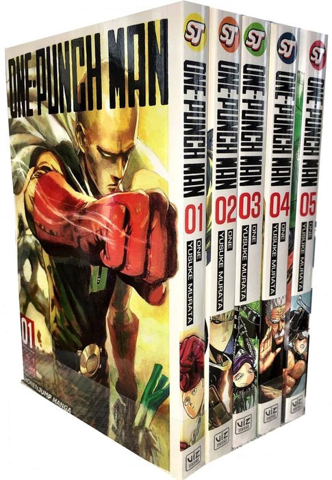 One-Punch Man Series (Vol 1-5) by ONE & Yusuke Murata 5 Books Collection Set - Manga - Paperback Graphic Novels Viz Media, LLC
