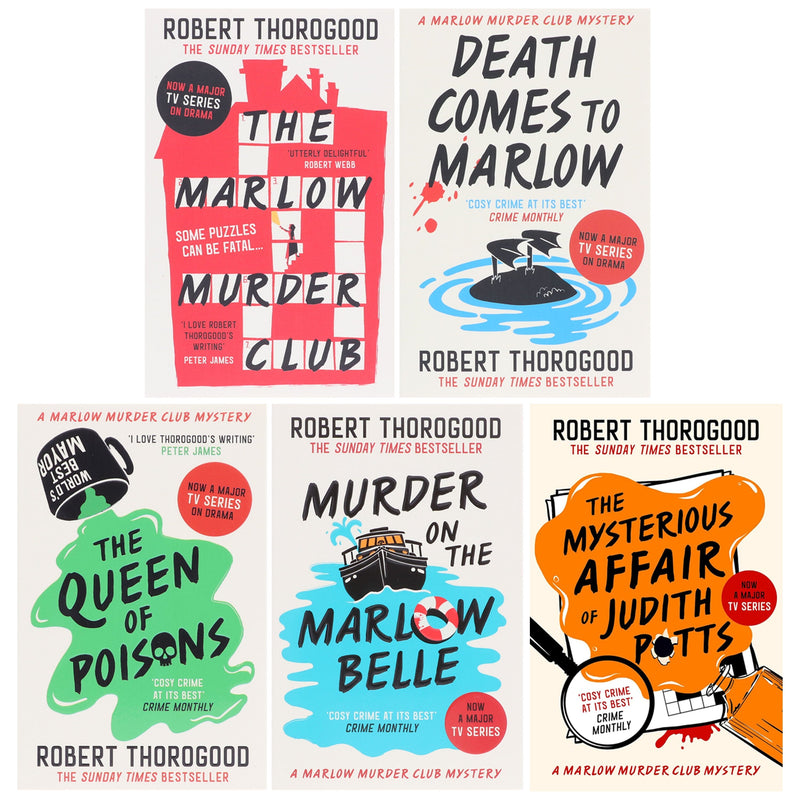 The Marlow Murder Club Mysteries By Robert Thorogood 5 Books Collection Set - Fiction - Paperback Fiction HarperCollins Publishers