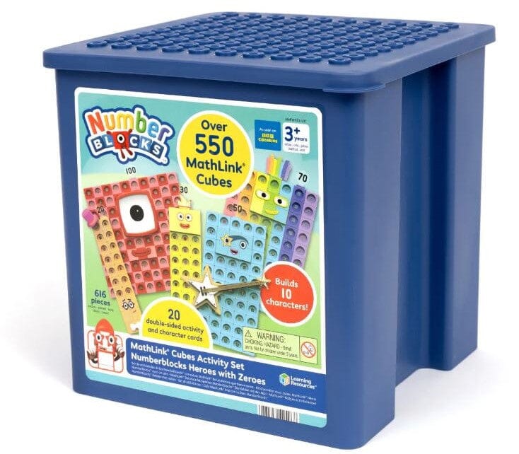 Numberblocks MathLink Cubes Activity Set Heroes with Zeroes - Ages 3+ - Educational Toy 3-5 Learning Resources