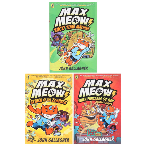 Max Meow Series (Book 4-6) by John Gallagher 3 Graphic Novels Collection Set - Ages 5-10 - Paperback Graphic Novels Penguin Random House