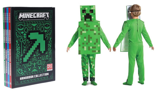 Minecraft Handbook Collection by Mojang AB 4 Books Set With Minecraft Creeper Costume for Kids 9-14 HarperCollins Publishers