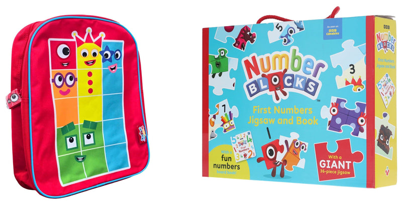 Numberblocks: First Numbers Jigsaw and Book With Backpack: Learn to count with this Fun Numbers and Giant 36-piece jigsaw! - Ages 3+ - Board Book