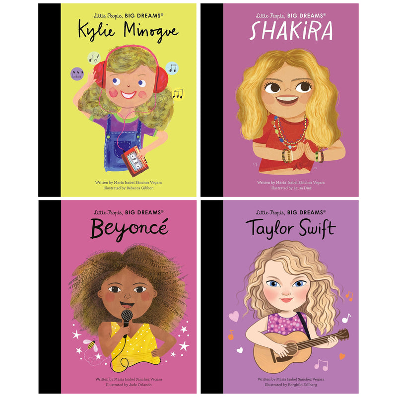 Music Superstars Little People, BIG DREAMS Series By Maria Isabel Sanchez Vegara 4 Picture Books Collection - Ages 6+ - Hardback