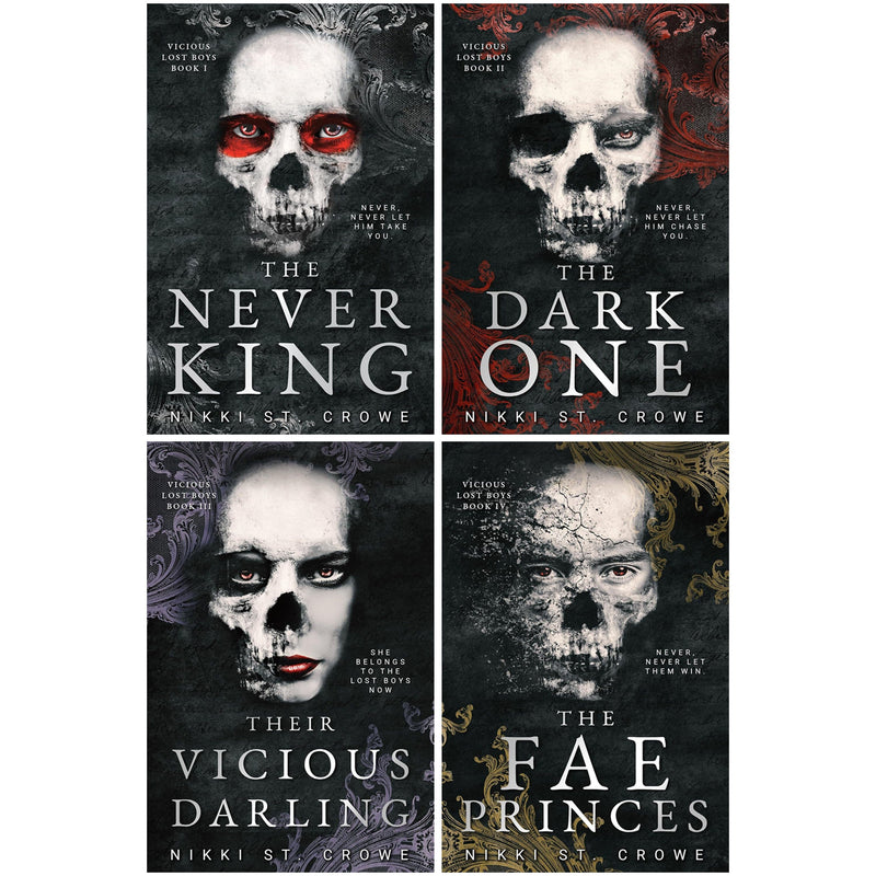 Vicious Lost Boys Series: A Peter Pan Dark Romance by Nikki St. Crowe 4 Books Collection Set - Fiction - Paperback Fiction Zando