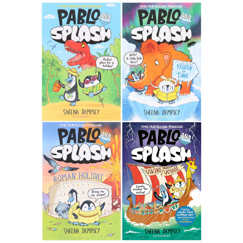 Pablo and Splash Graphic Novel Series by Sheena Dempsey Illustrated 4 Books Collection Set - Ages - 6-9 - Paperback Graphic Novels Bloomsbury Publishing