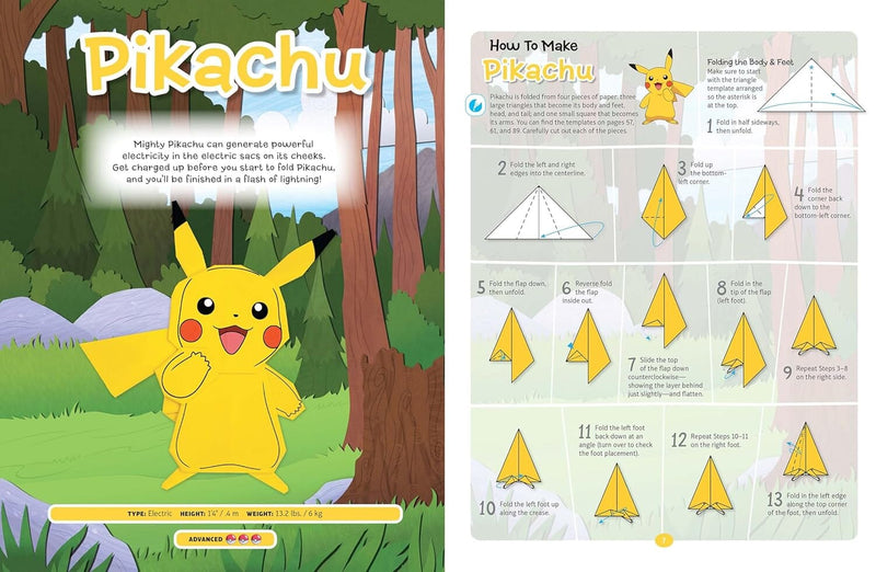 Pokemon Origami: Fold Your Own Pokemon 3 Activity Books Collection Set - Ages 7-9 - Paperback 7-9 Scholastic