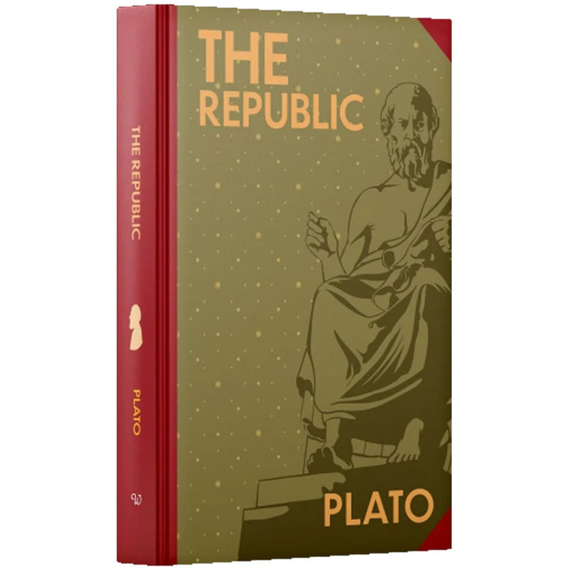 The Republic Book By Plato - Non Fiction - Sprayed Edges Hardback Non-Fiction Wilco Books