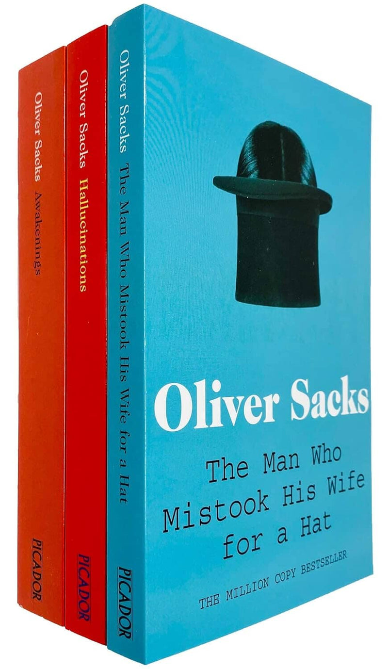 Oliver Sacks 3 Books Collection Set (The Man Who Mistook His Wife for a Hat, Hallucinations, Awakenings) - Non Fiction - Paperback Non-Fiction Macmillan