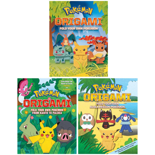 Pokemon Origami: Fold Your Own Pokemon 3 Activity Books Collection Set - Ages 7-9 - Paperback 7-9 Scholastic