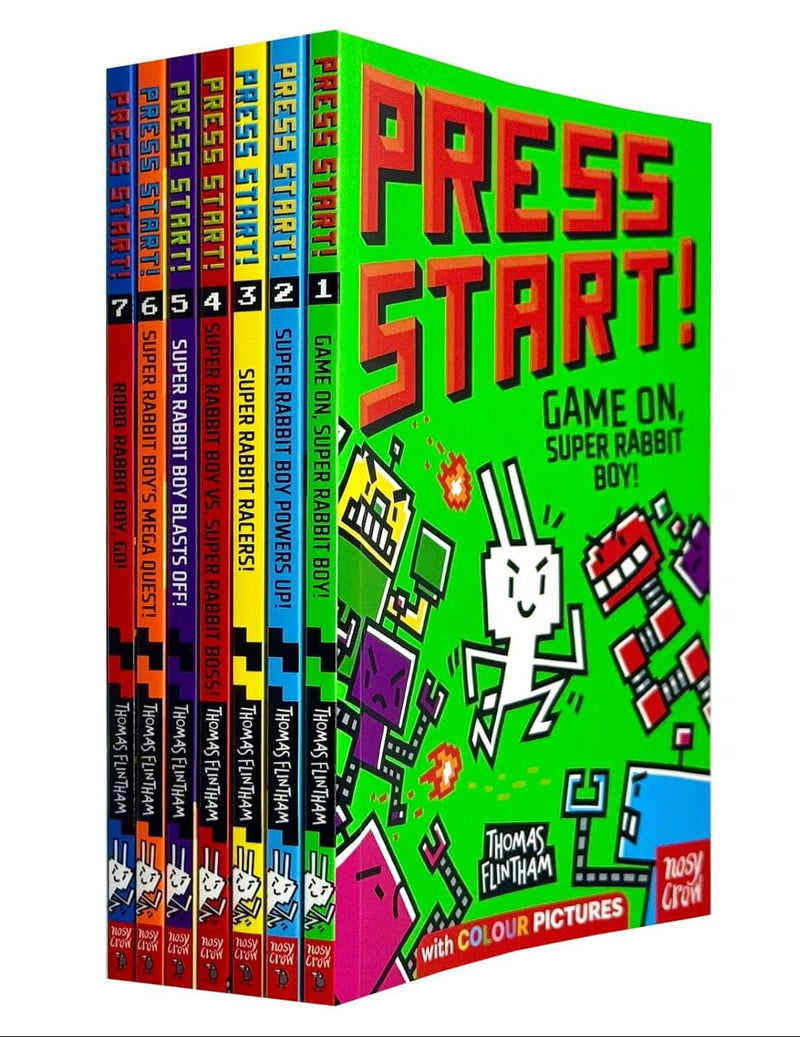 Press Start! Series by Thomas Flintham 7 Books Full-Colour Graphic Novels Collection Set - Ages 5+ - Paperback Graphic Novels Nosy Crow Ltd