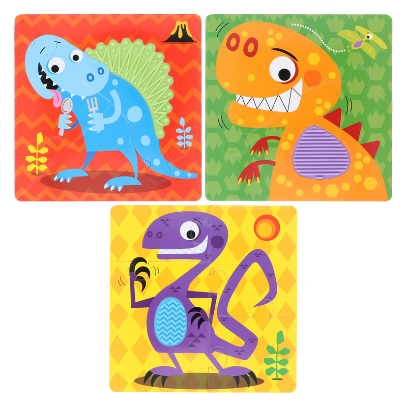Never Touch a Dinosaur Gift Box by Rosie Greening (Includes 2 Books & 3 Jigsaws with Bumpy Silicone Touches) - Ages 0-5 - Board Book 0-5 Make Believe Ideas