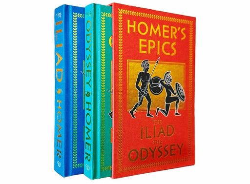 Homer's Epic Collection (The Iliad & The Odyssey) 2 Books Box Set - Fiction - Hardback Fiction Wilco Books
