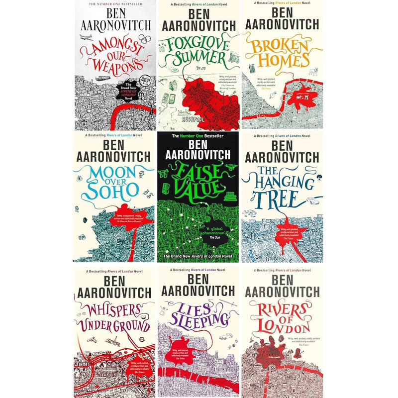 Rivers of London Series by Ben Aaronovitch: Books 1-9 Collection Set - Fiction - Paperback Fiction Hachette