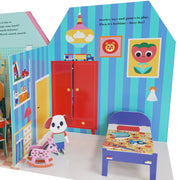 Fold-Out + Play: Doll's House: Build your own 3D house with interactive play pieces and stickers by Ingela P Arrhenius - Ages 4-7 - Board Book 3-5 Nosy Crow Ltd