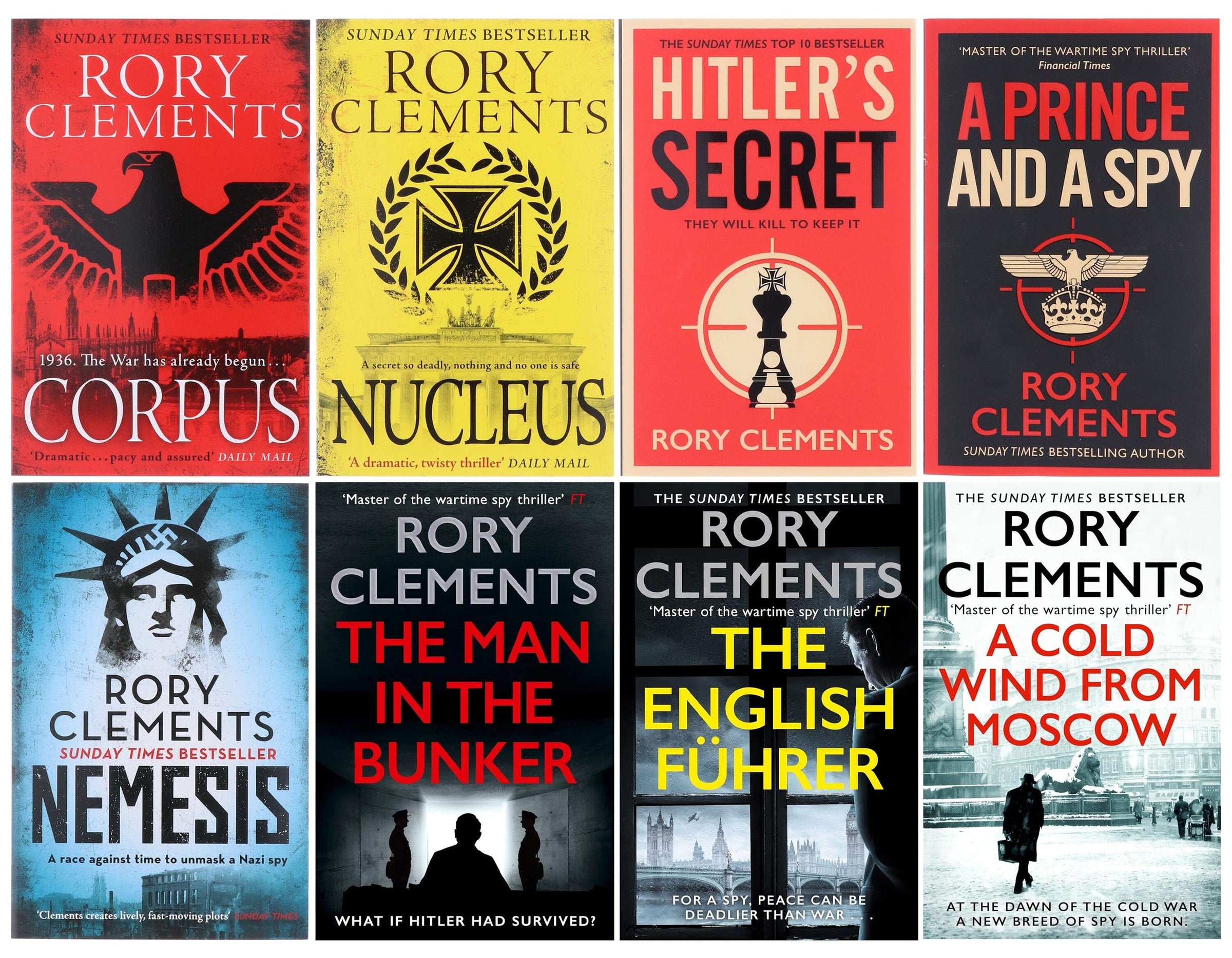 Tom Wilde Series (Book 1-8) By Rory Clements: 8 Books Collection Set ...