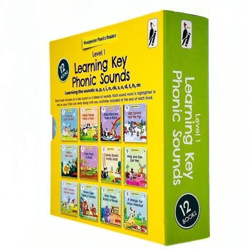My First Phonic Sounds (Level 1) with Included Fun Activities 12 Books Collection Box Set - Ages 3+ - Paperback 0-5 Woodpecker Books Publishing