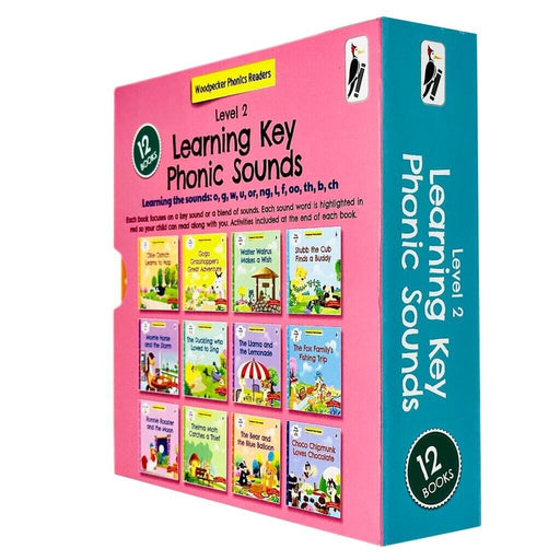 My Second Phonic Sounds (Level 2) with Included Fun Activities 12 Books Collection Box Set - Ages 3+ - Paperback 0-5 Woodpecker Books Publishing