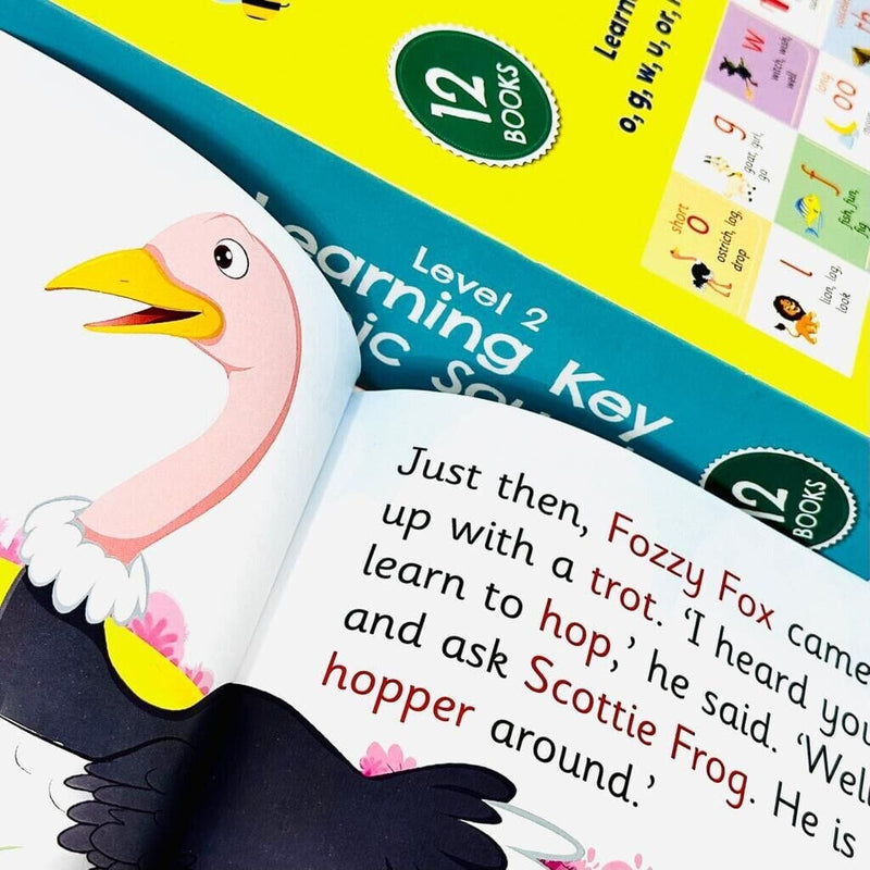 My Second Phonic Sounds (Level 2) with Included Fun Activities 12 Books Collection Box Set - Ages 3+ - Paperback 0-5 Woodpecker Books Publishing