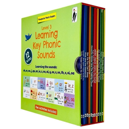 My Third Phonic Sounds (Level 3) with Included Fun Activities 12 Books Collection Box Set - Ages 4+ - Paperback 0-5 Woodpecker Books Publishing