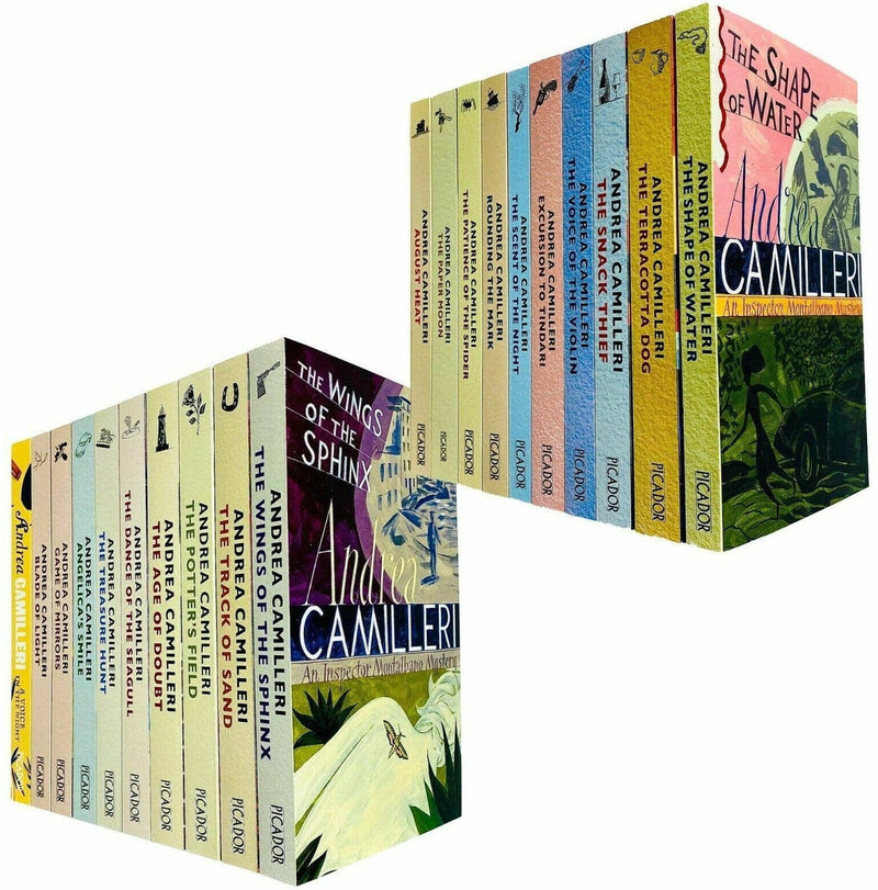 Inspector Montalbano by Andrea Camilleri Books 1-20 Collection Set - Fiction - Paperback Fiction Pan Macmillan