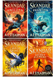 The Skandar Collection Series With Skandar and the Secret Element: World Book Day 2026 by A.F. Steadman 4 Books Set - Ages 9-12 - Paperback 9-14 Simon & Schuster