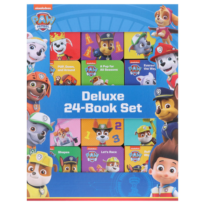 Nickelodeon PAW Patrol Chase, Skye, Marshall, and More! by PI Kids Deluxe 24-Book Set - Ages 0-6 - Board Book 0-5 P I Kids