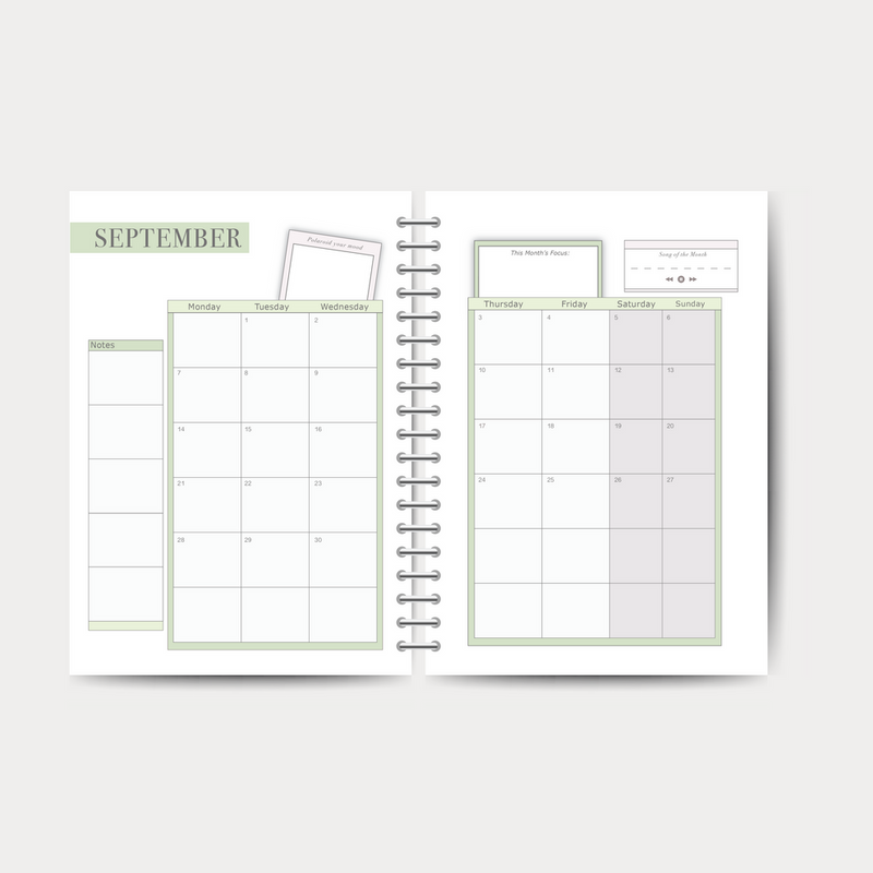 Teacher Planner 2026-2027 - Spiral Bound Hardback