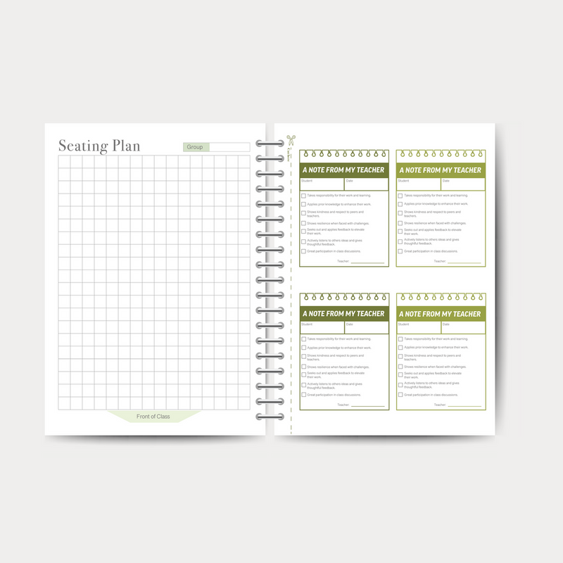 Teacher Planner 2026-2027 - Spiral Bound Hardback