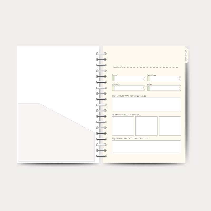 One Lesson At A Time 2026-2027 Teacher Planner - Olive Edition - Spiral Bound Hardback