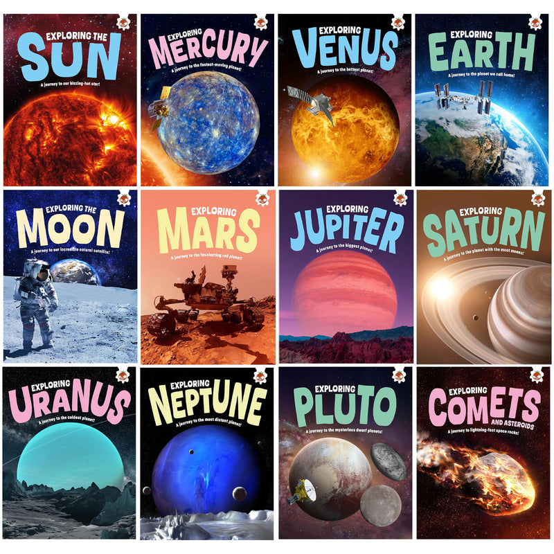 Exploring Our Solar System Series by Emily Kington & Rosie Rowntree 12 Books Collection Set - Ages 5+ - Paperback 5-7 hungrytomato