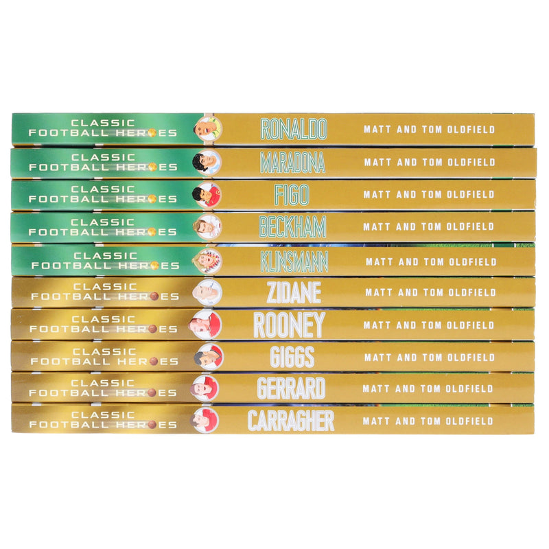 Classic Football Heroes 10 Books Collection Set By Matt & Tom Oldfield - Ages 8-14 - Paperback 9-14 Bonnier Books Ltd