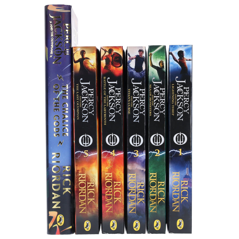 Percy Jackson by Rick Riordan 6 Books Collection Set - Ages 9-14 - Paperback/Hardback 9-14 Penguin