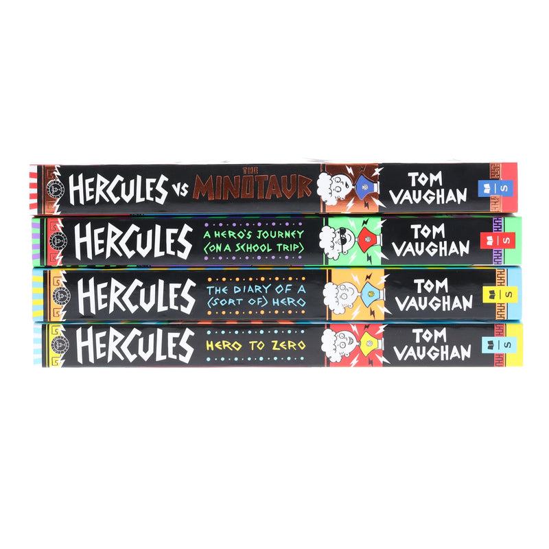 Hercules Series by Tom Vaughan Illustrated 4 Books Collection Set - Ages 8-12 - Paperback 9-14 Scholastic